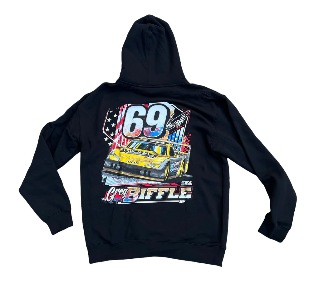 Greg Biffle 2022 #69 SRX Black Hoodie